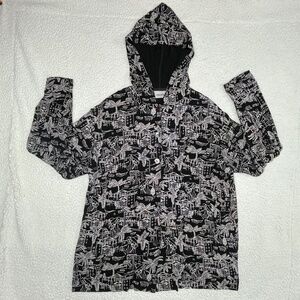 Chico’s Traveler Size 3 Black Women’s Knit Full Zip Hoodie